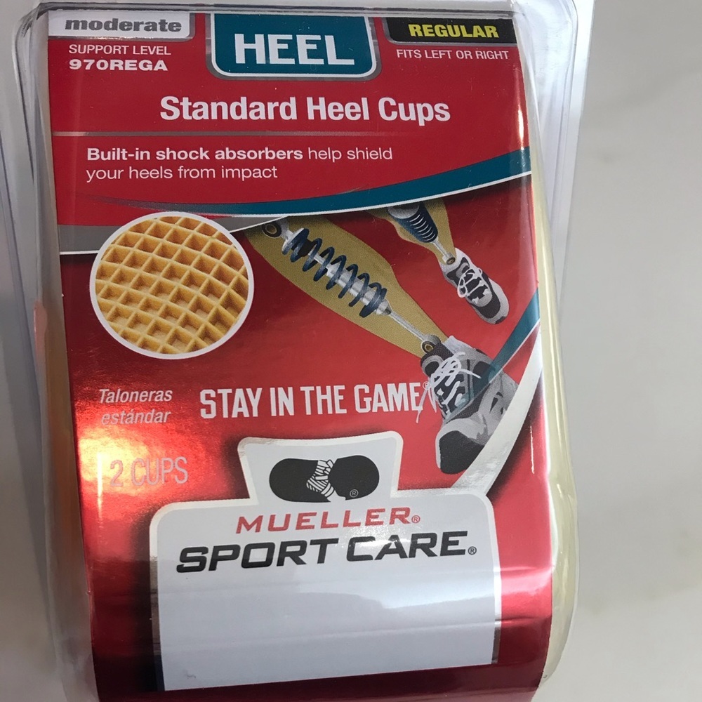 MUELLER STANDARD HEEL CUPS NEW